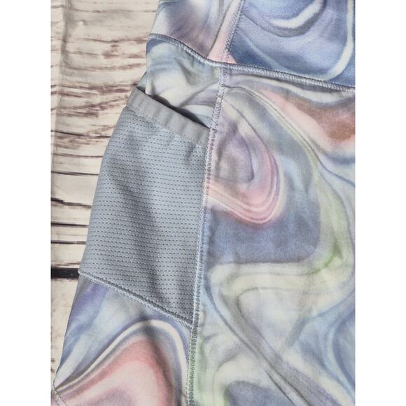 Athleta Girl Sz XL (14) Record Breaker 3” Running Short Blue/Pink Swirl Pattern - Picture 3 of 9